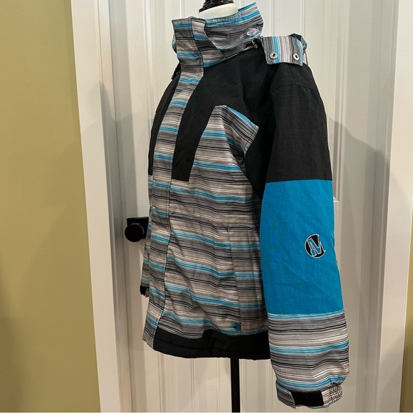 Monster Energy Blue Ski Snowboard Jacket Boys Size 14 Winter - Picture 12 of 14